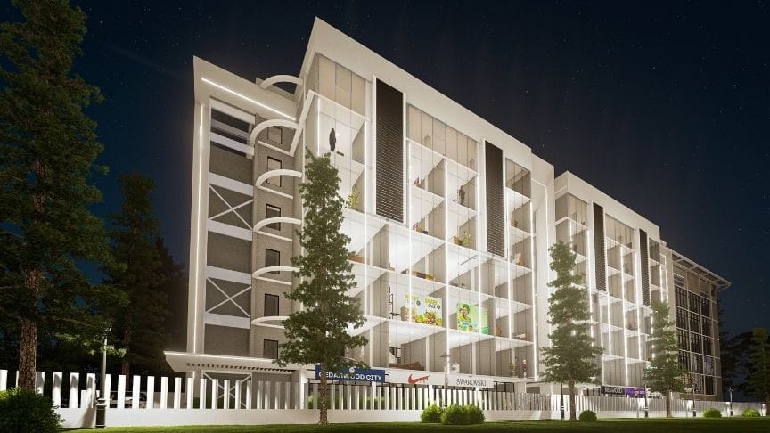 Commercial Hub exterior render